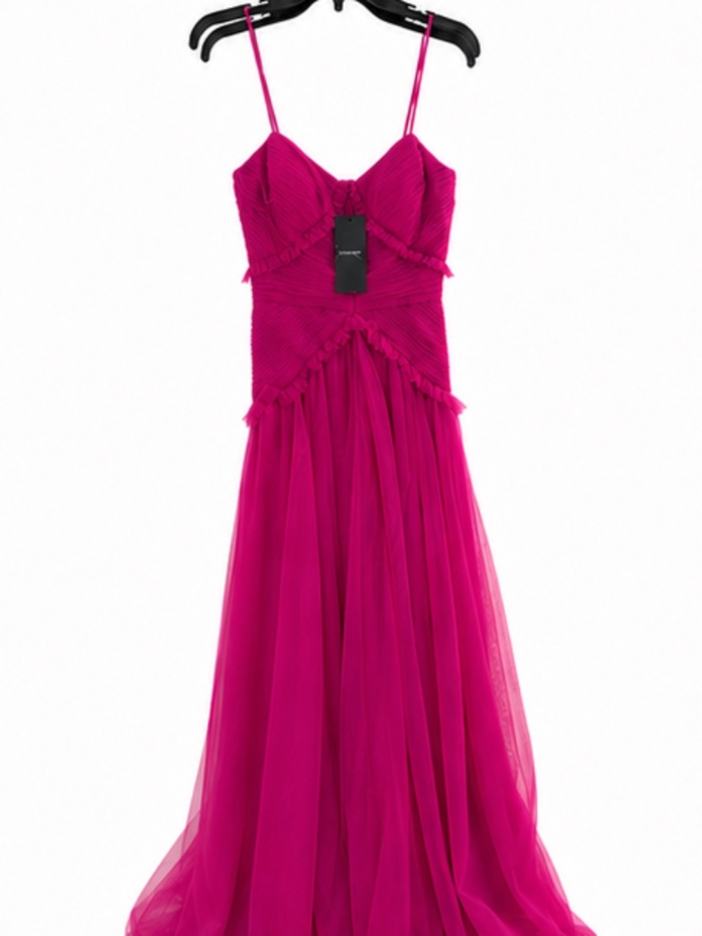 Zac Posen Pleated Tulle Gown | Size 4 | NWT